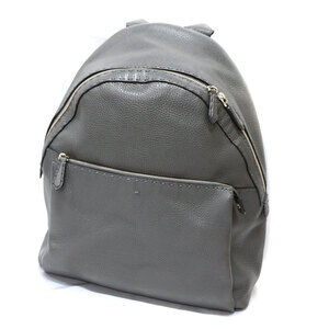 Fendi Selleria Backpack Leather Stitching Gray